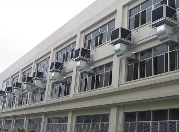 廣州某工廠環保空調排氣降溫工程